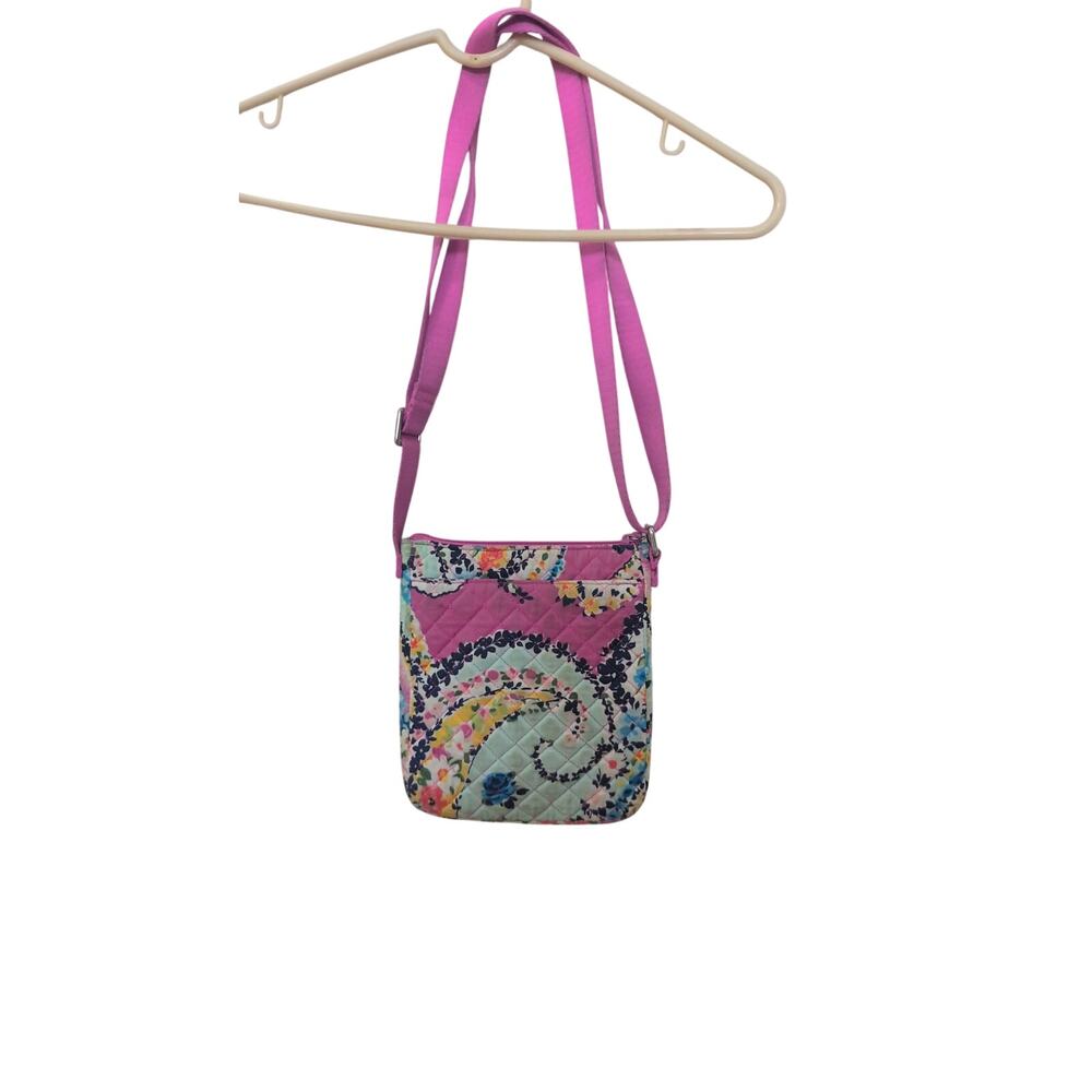 Vera Bradley Hipster Crossbody Bag Pink Floral Wildflower Paisley - Picture 6 of 6